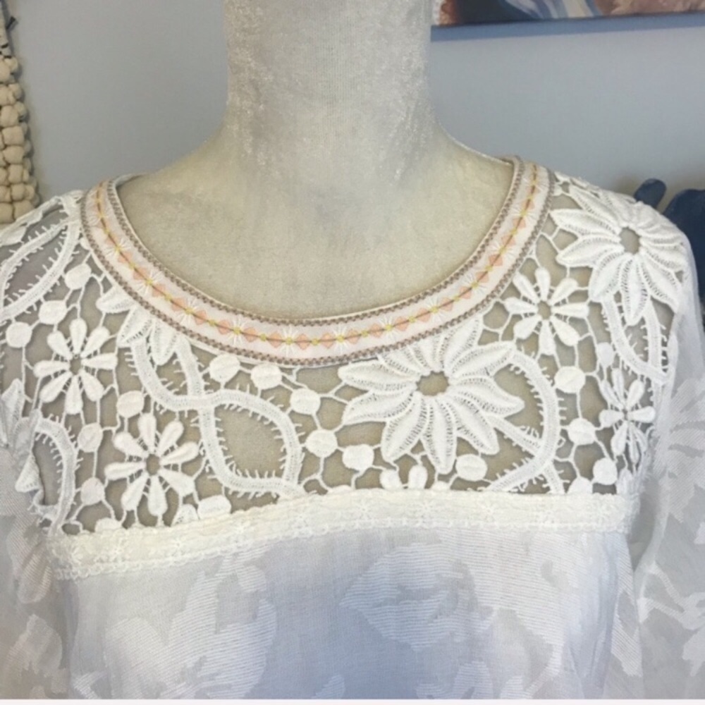 NWT ModCloth by Esley lace open back top - Picture 5 of 8